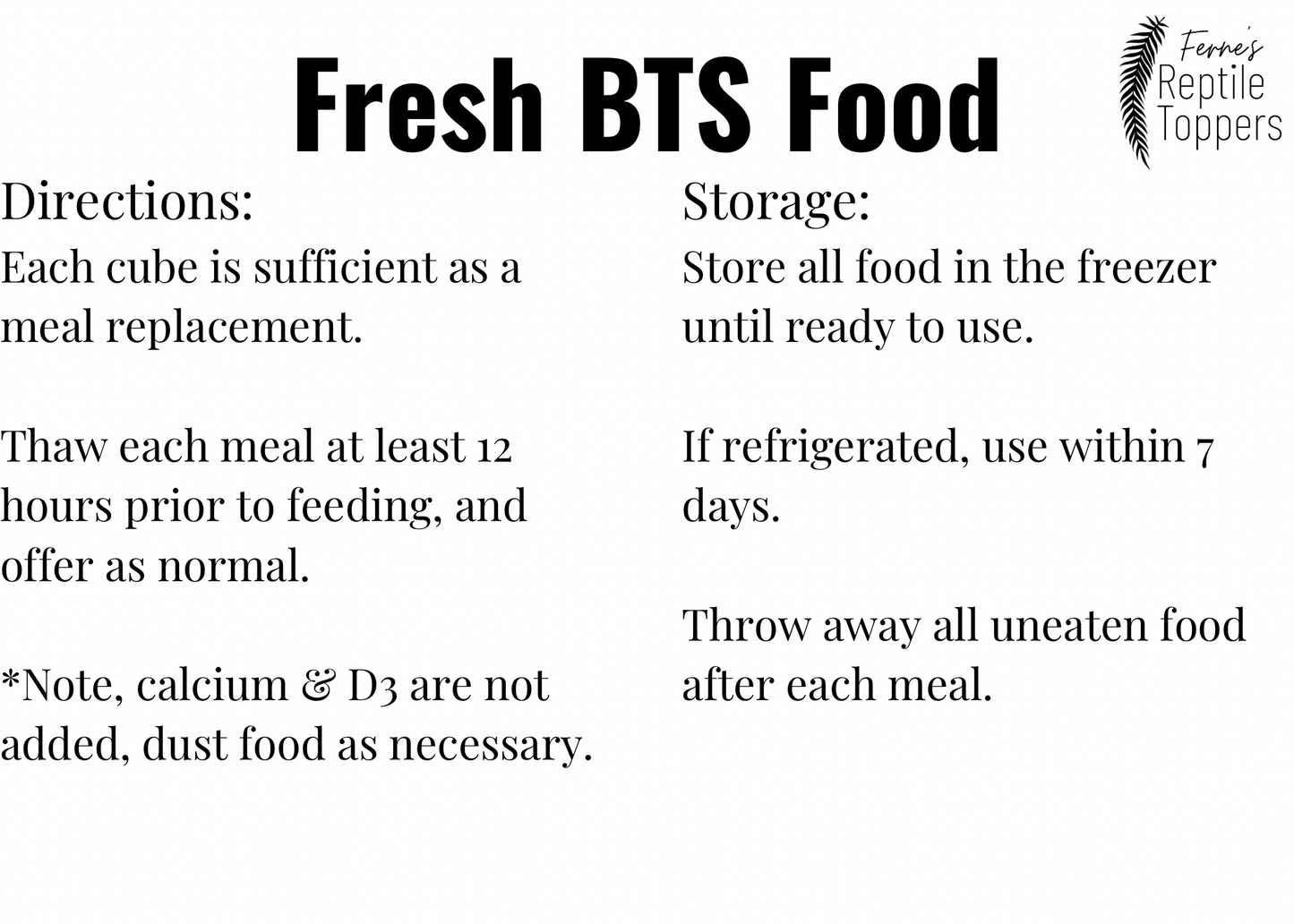 BTS Fresh Food